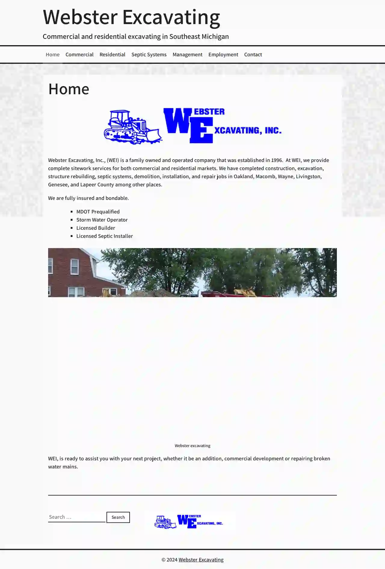 Webster Excavating Inc.