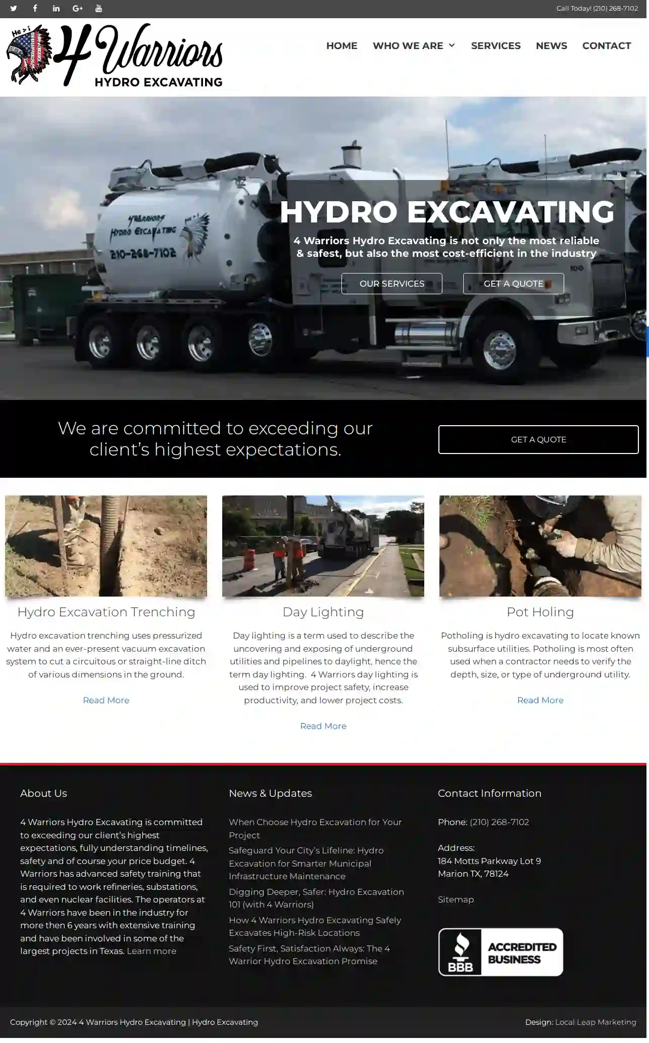 4 Warriors Hydro Excavating