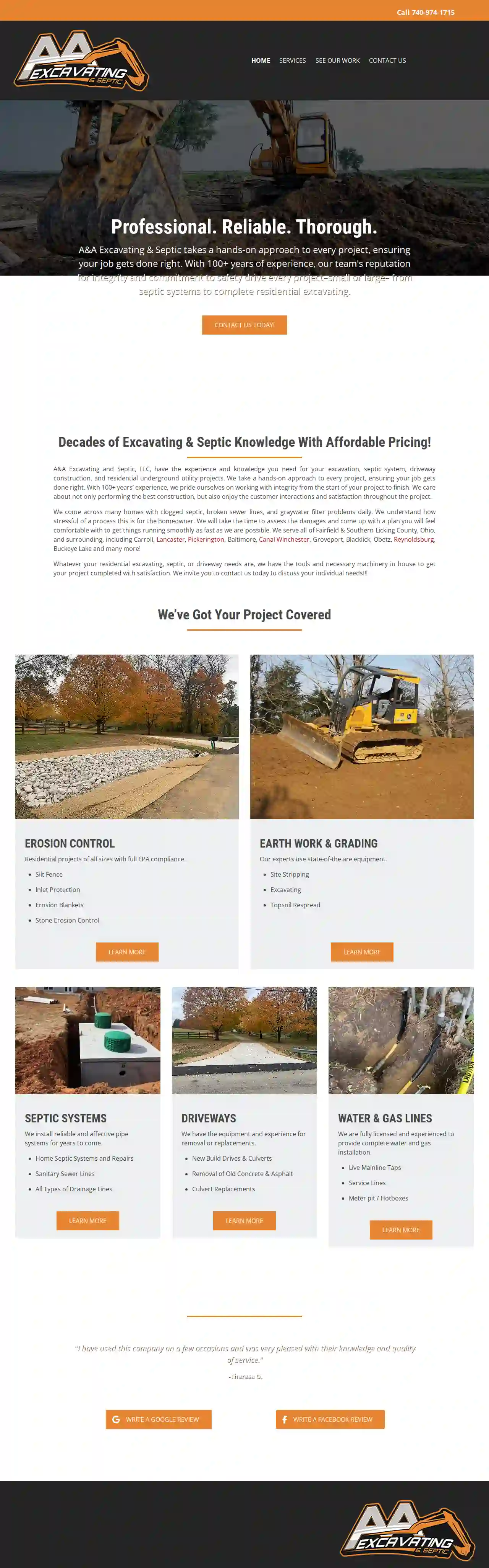 A&A Excavating and Septic, llc