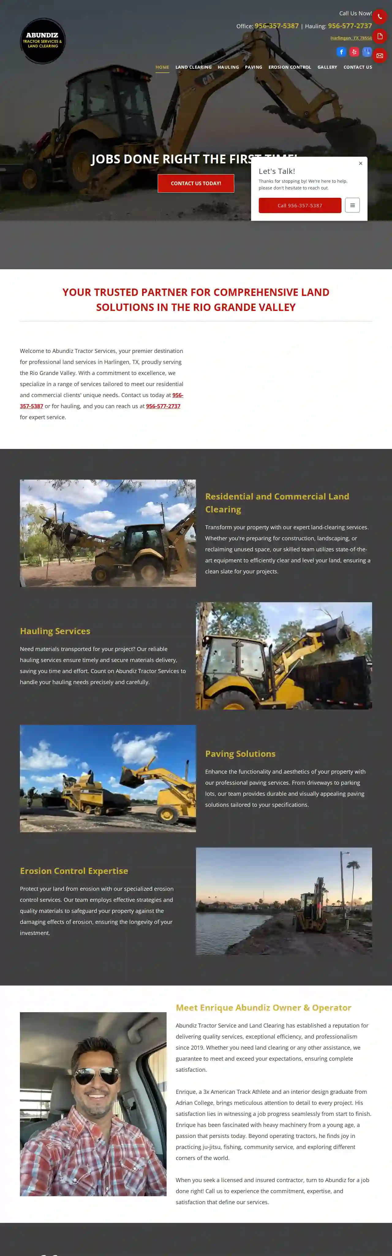 Abundiz Tractor and Land Clearing Service