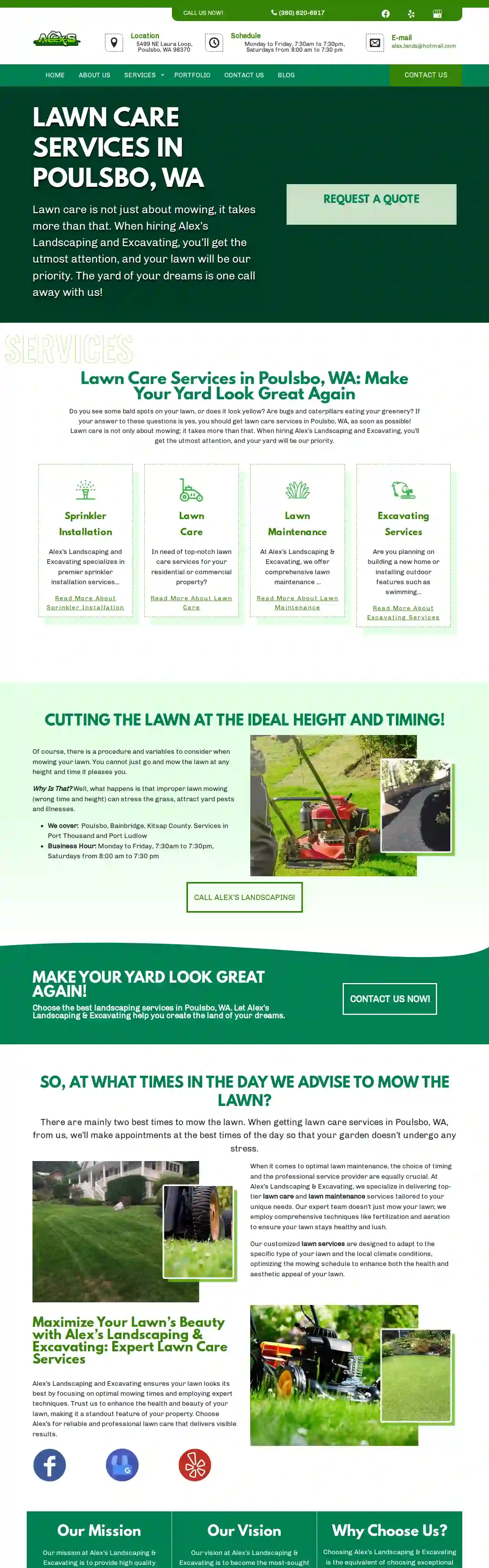 Alex's Landscaping & Excavating