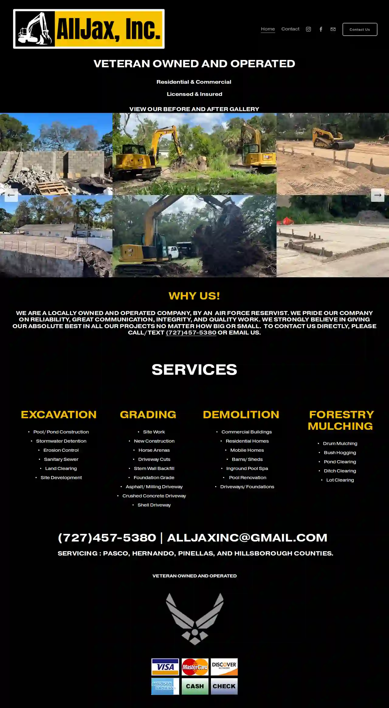 AllJax Inc Excavation, Forestry Mulching & Pond Clearing