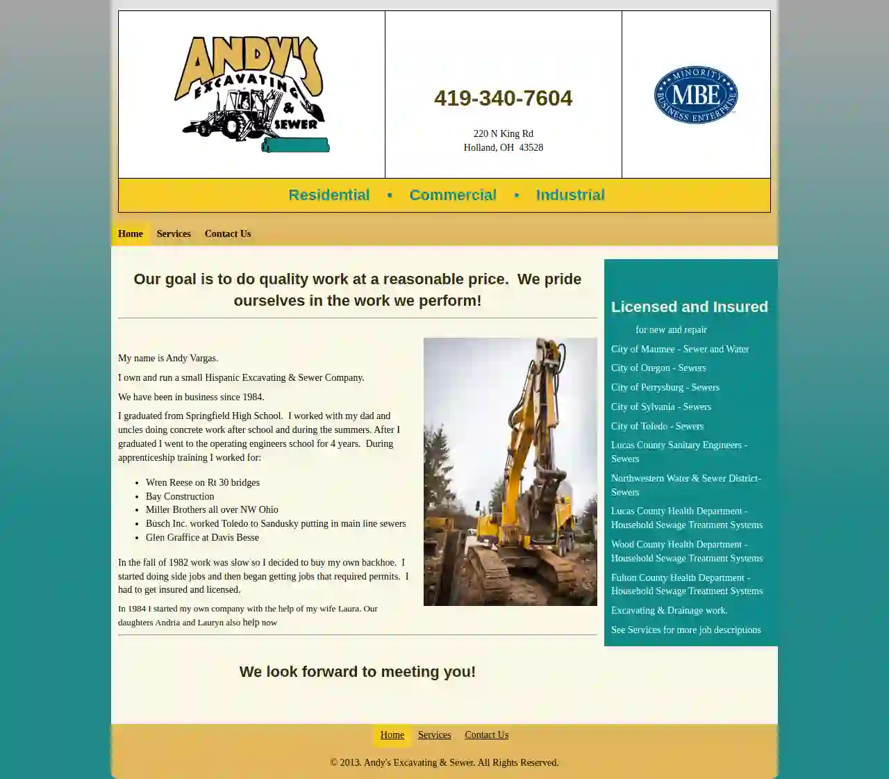 Andy's Excavating & Sewer