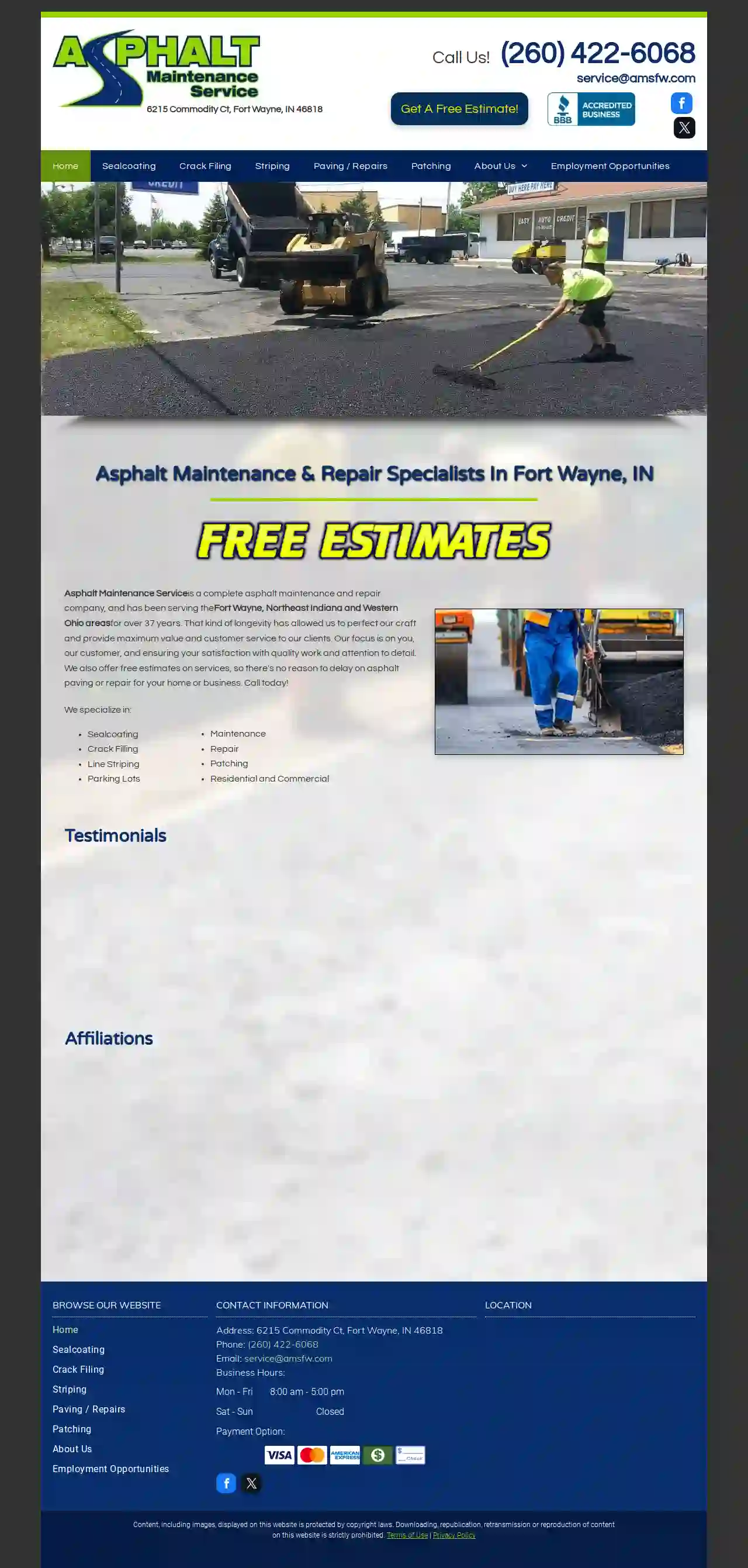 Asphalt Maintenance Service