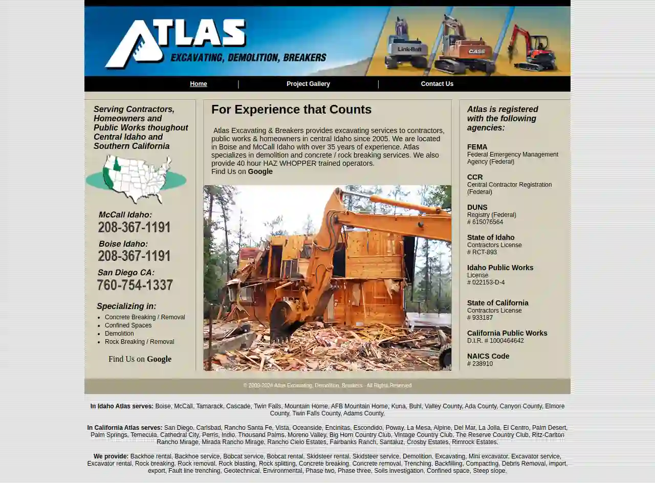 Atlas Excavating & Breakers