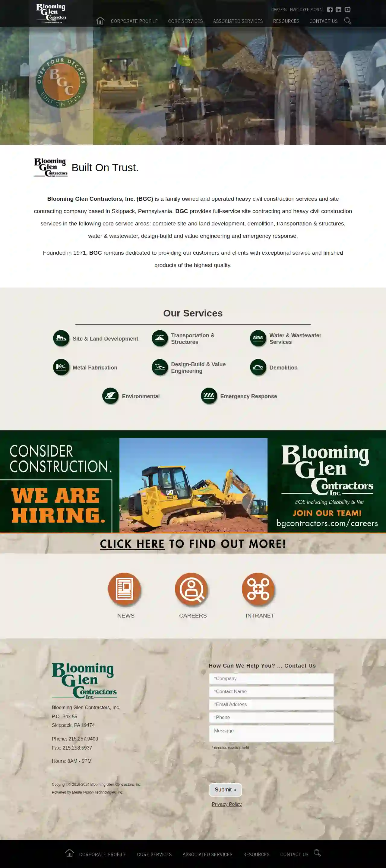 Blooming Glen Contractors, Inc.