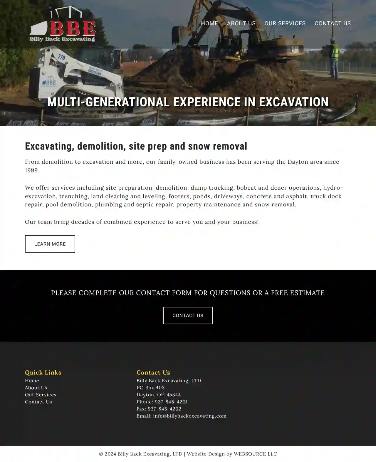 Billy Back Excavating LTD