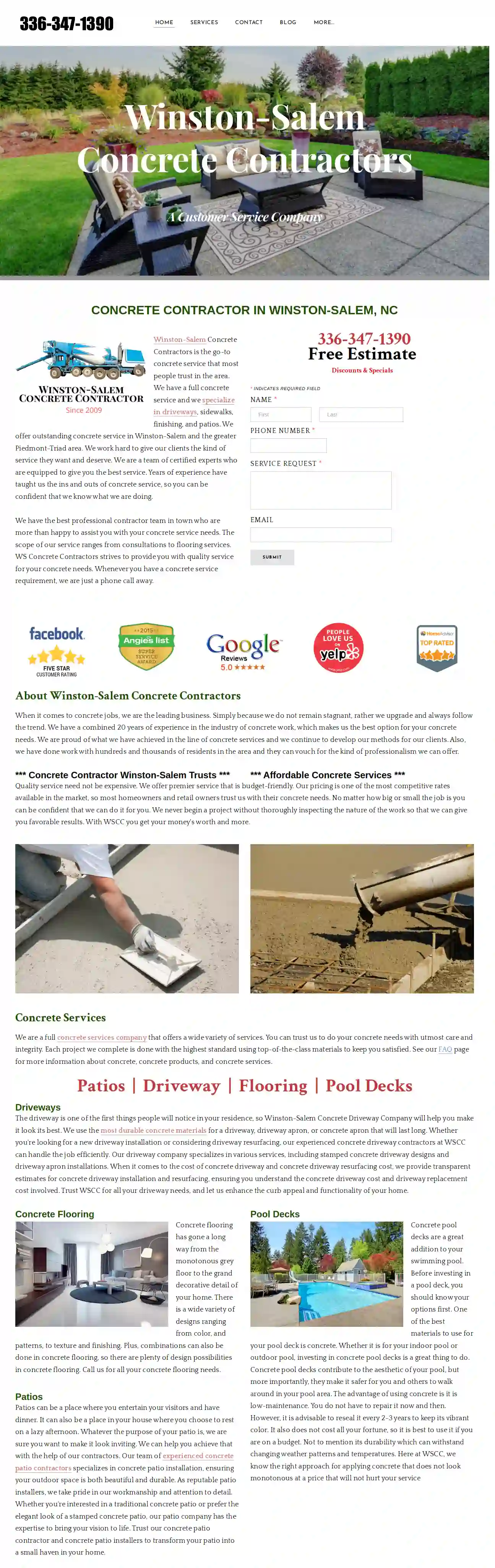 Winston-Salem Concrete Contractors