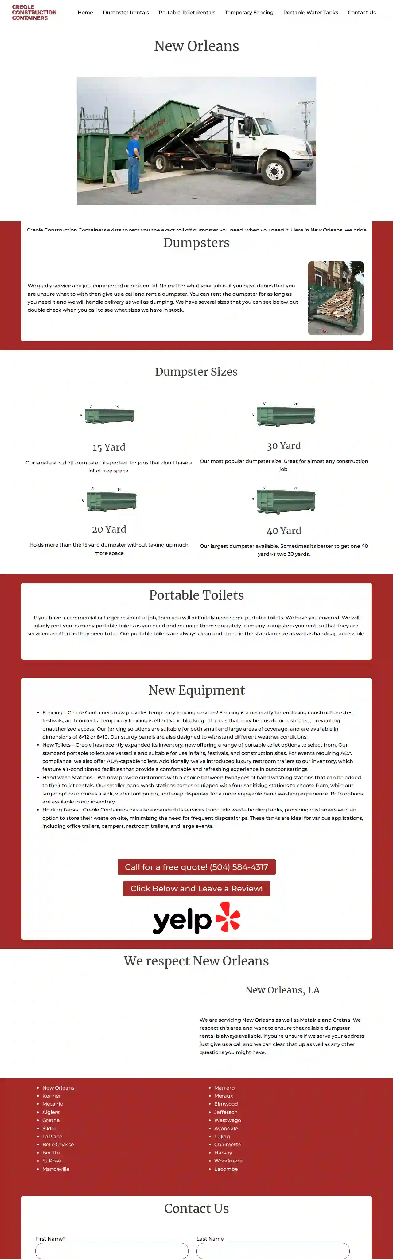 Creole Construction Containers