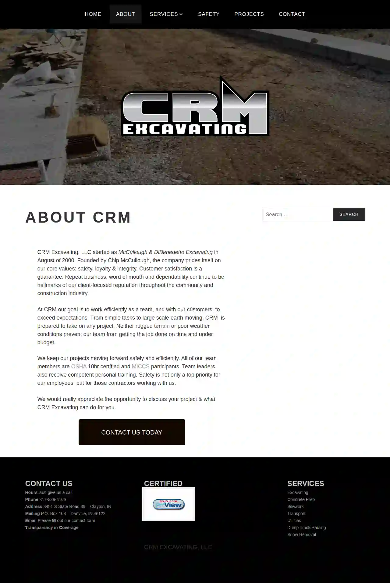 CRM Excavating