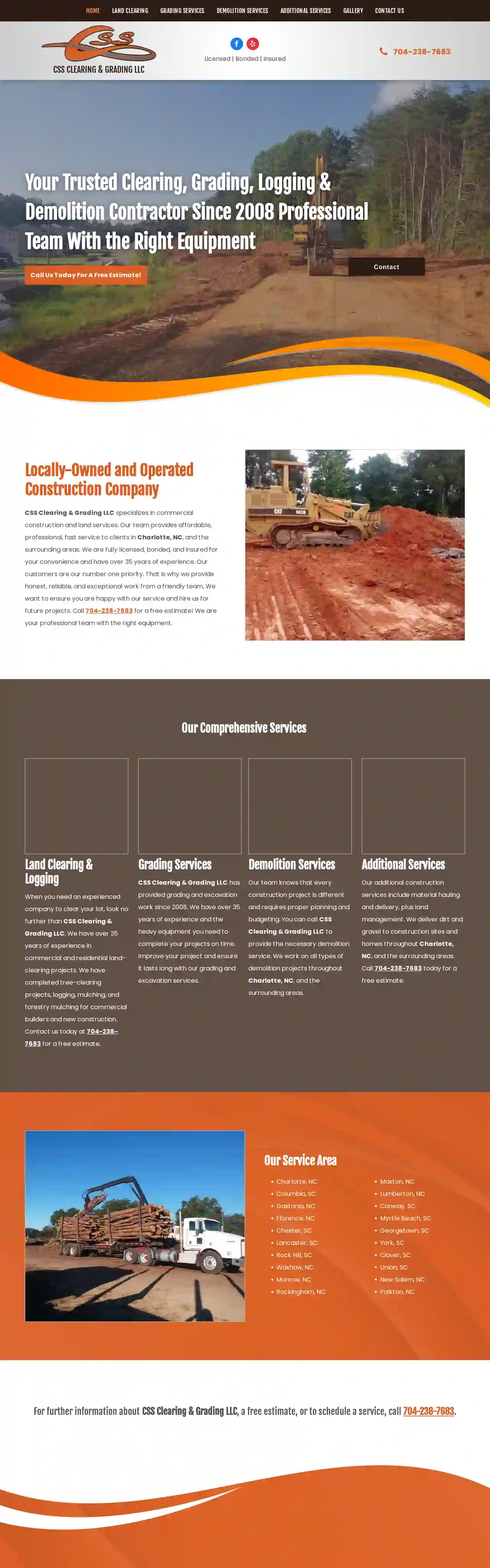 CSS Clearing & Grading Demolition