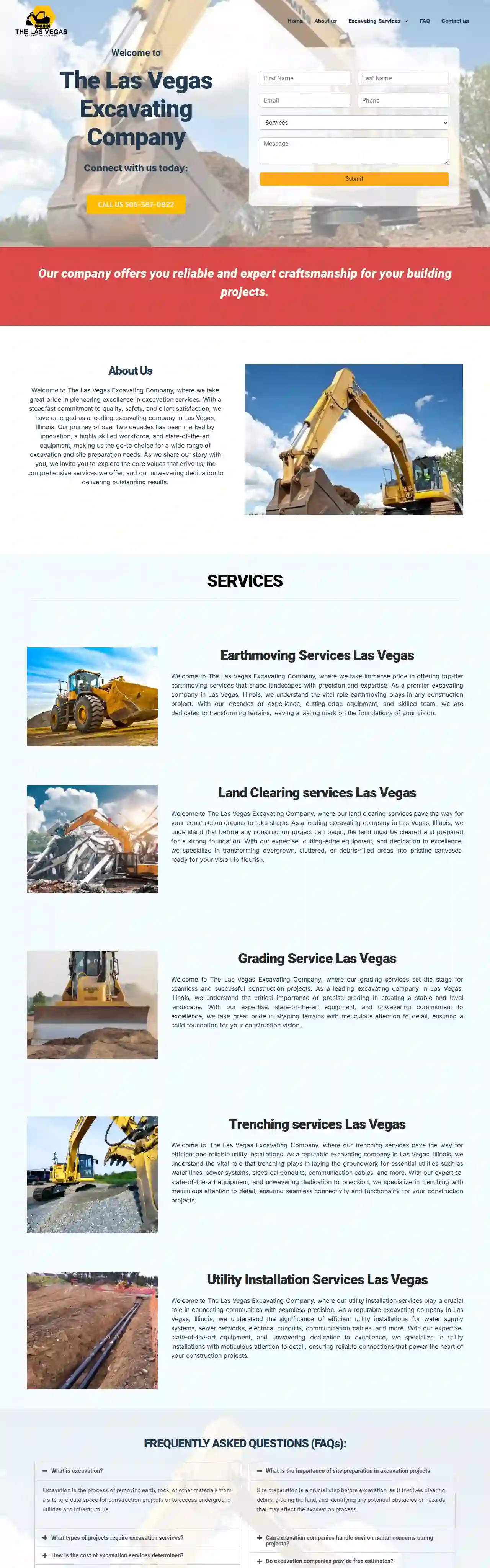 The Las Vegas Excavating Company