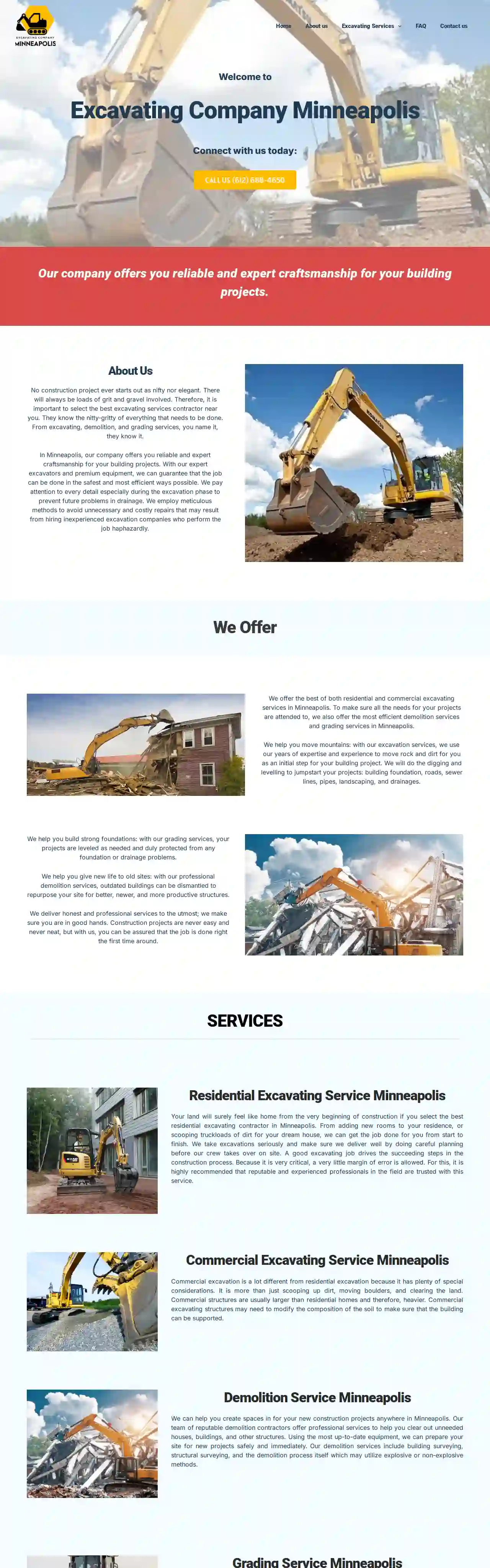 Excavating Company Minneapolis