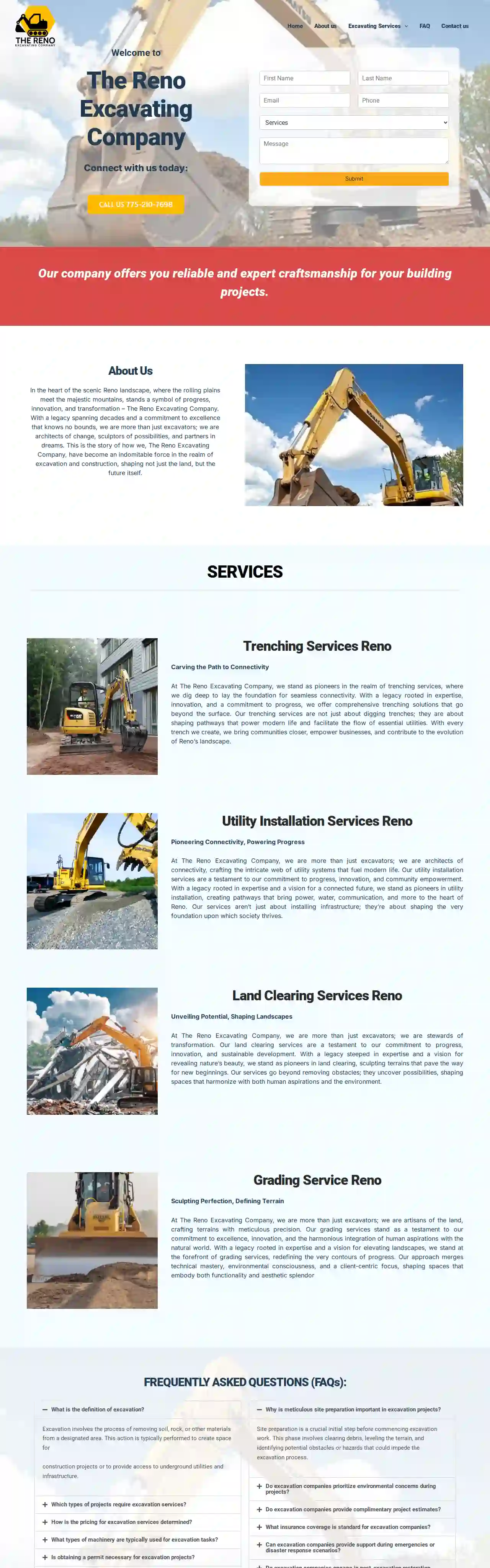 The Reno Excavating Company