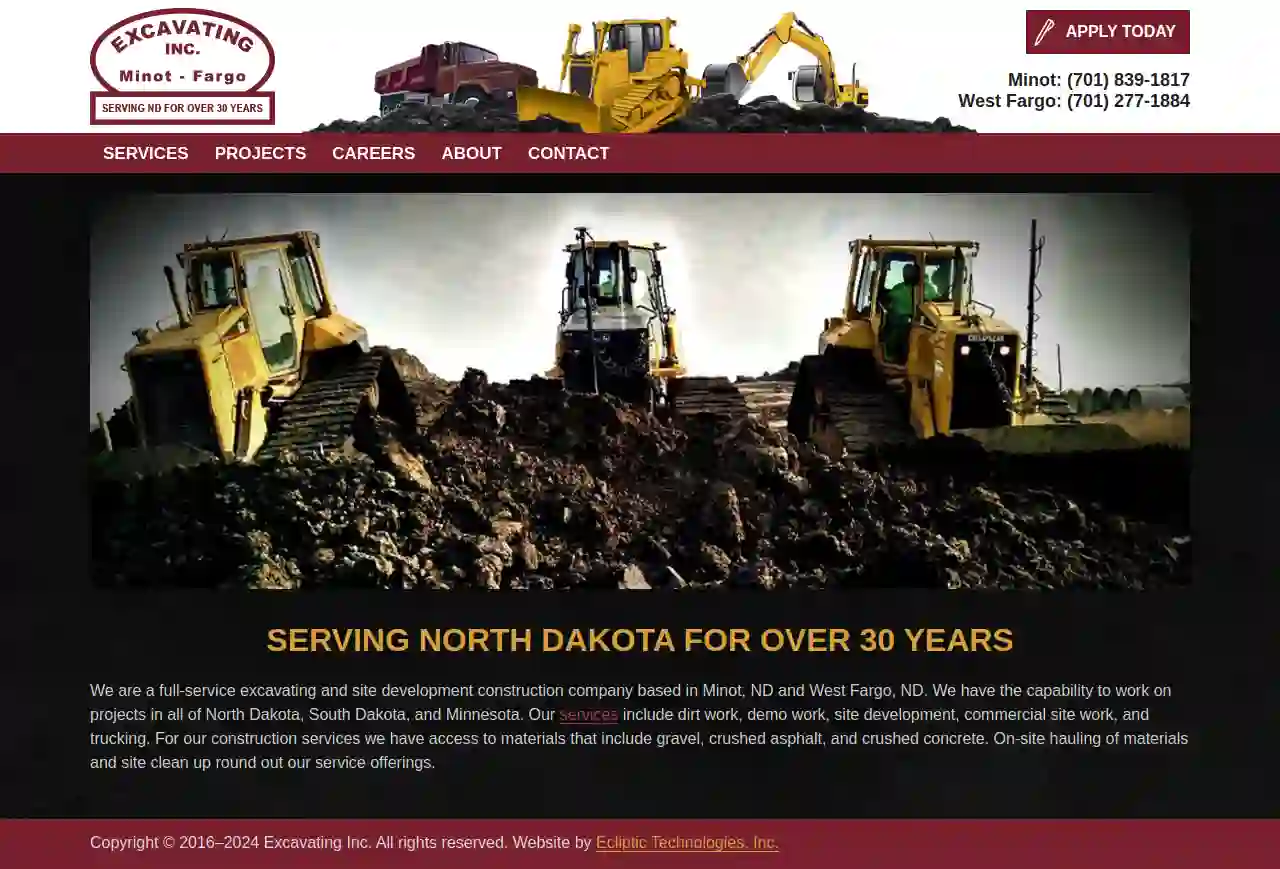 Excavating, Inc. - Fargo