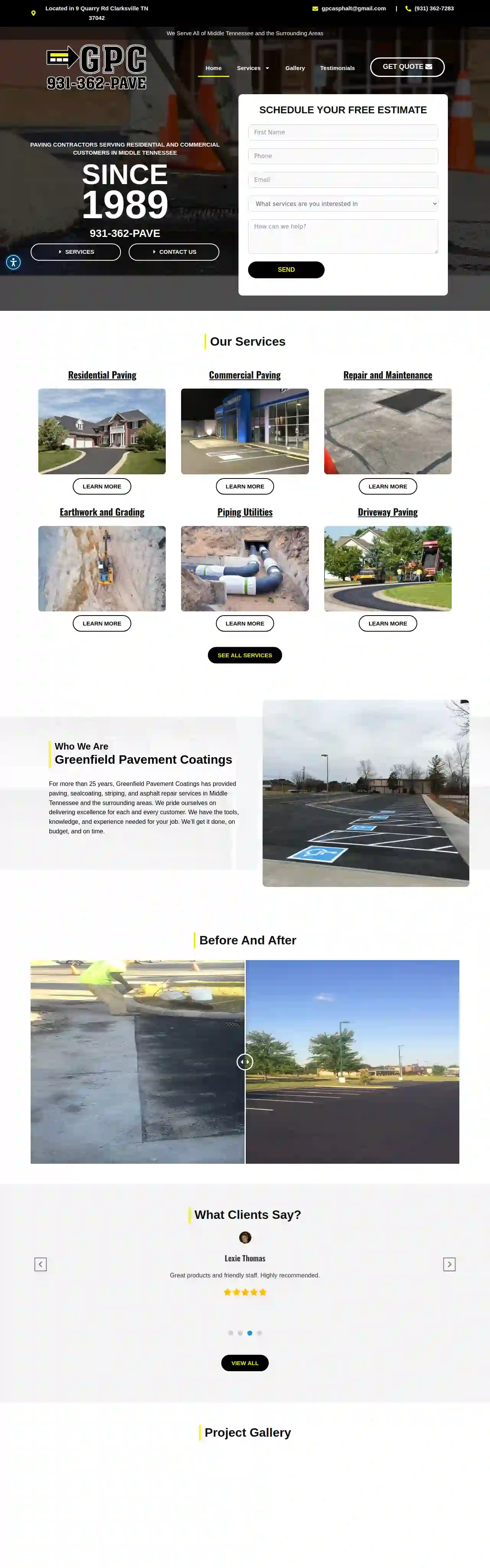 Greenfield Pavement Coatings