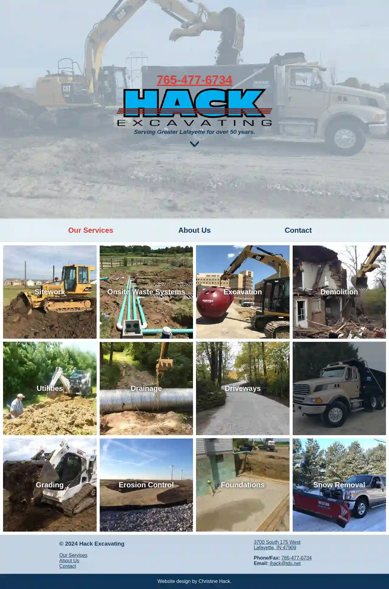 Hack Excavating Inc