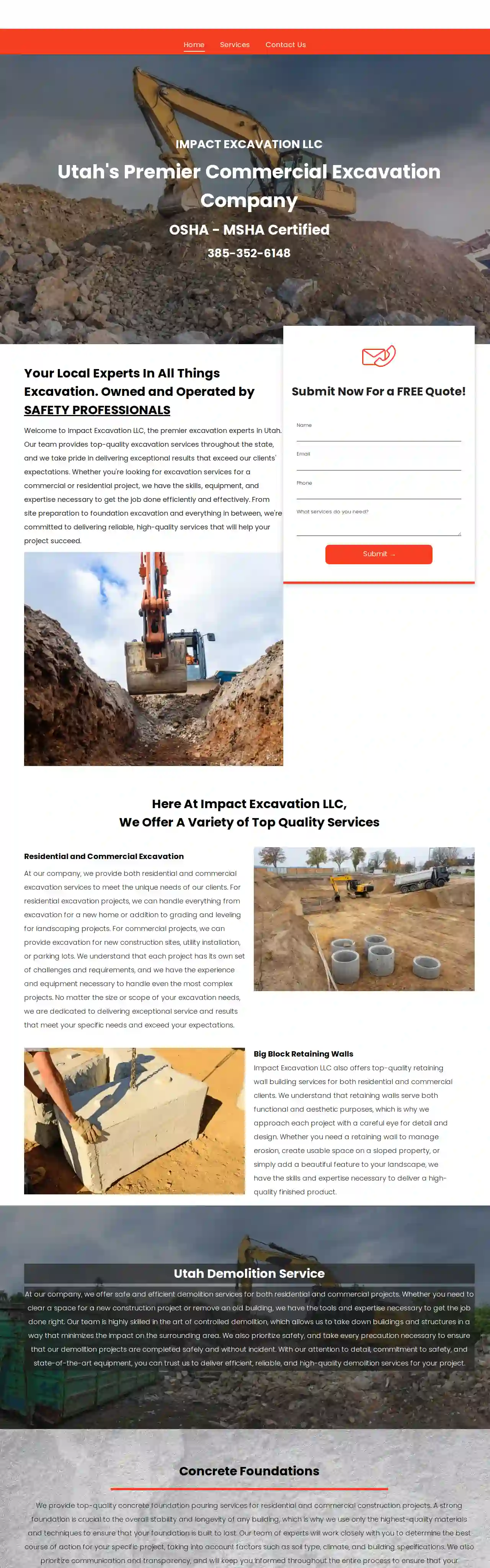 Impact Excavation LLC