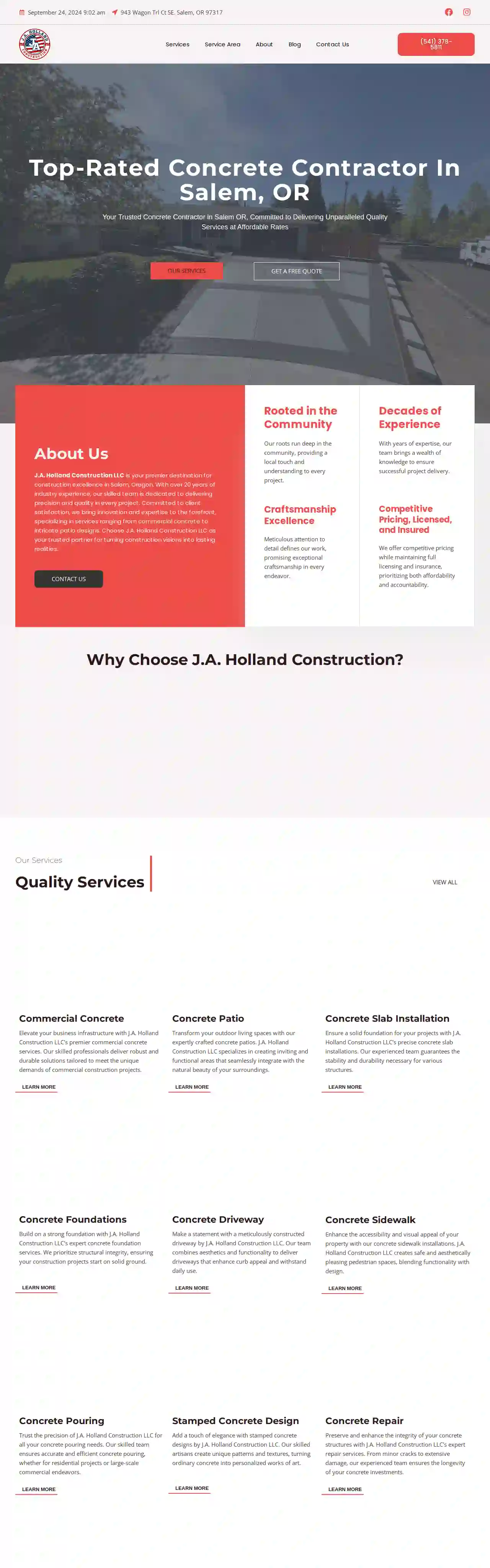 J.A. Holland Construction LLC