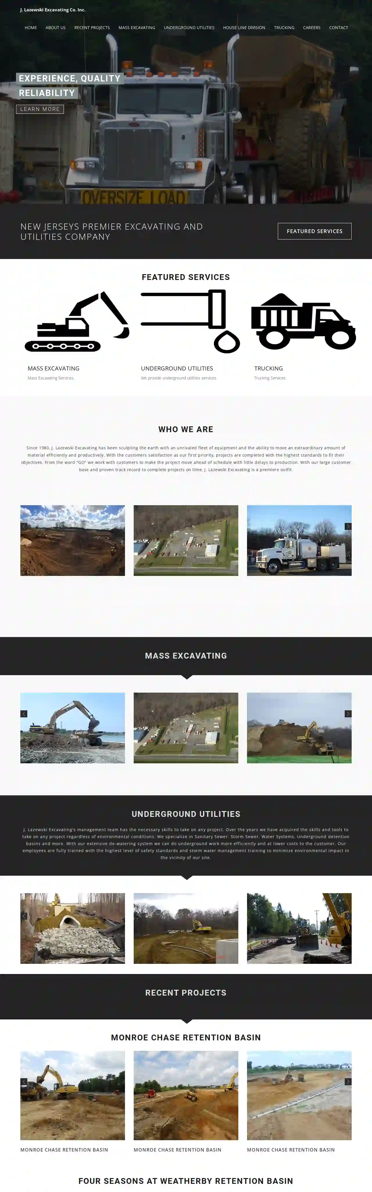 J Lazewski Excavating Co Inc