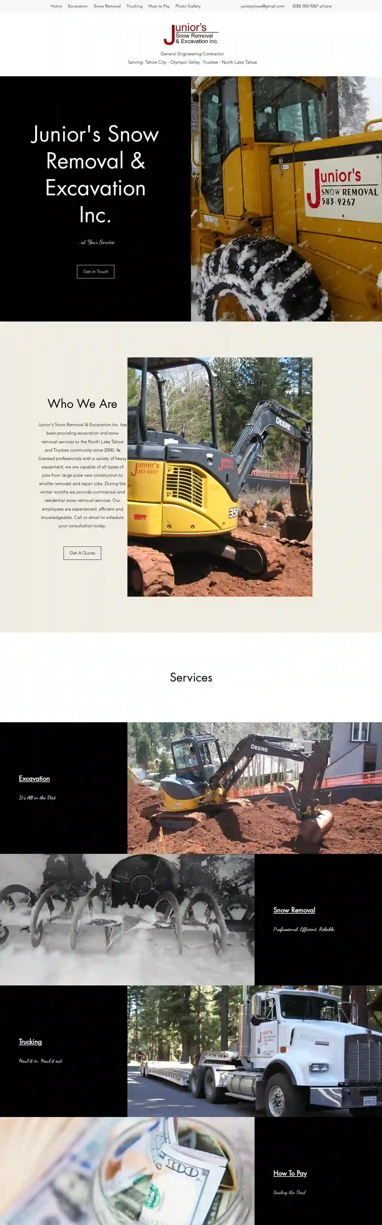 Junior's Snow Removal and Excavation Inc.