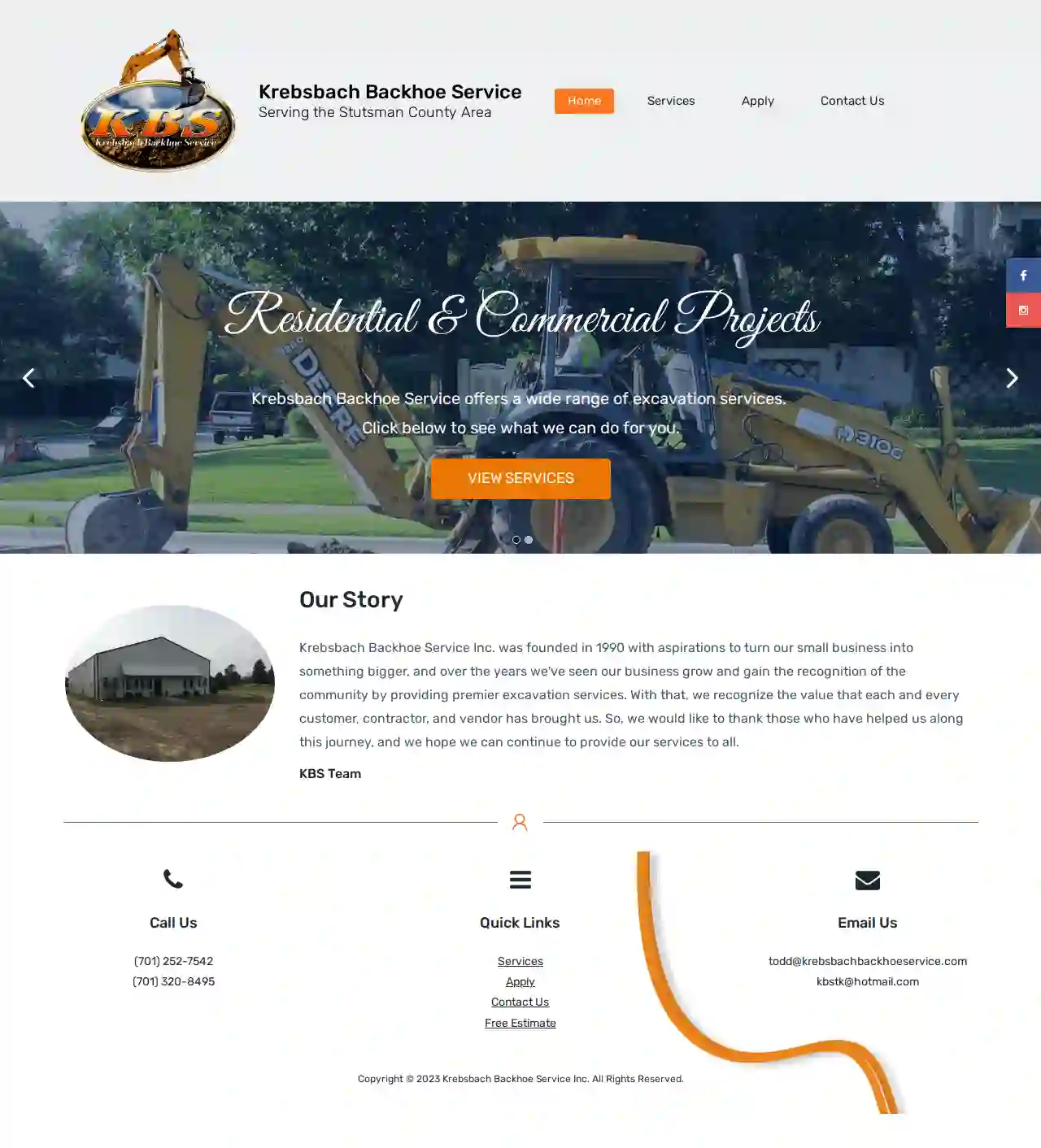 Krebsbach Backhoe Service Inc.