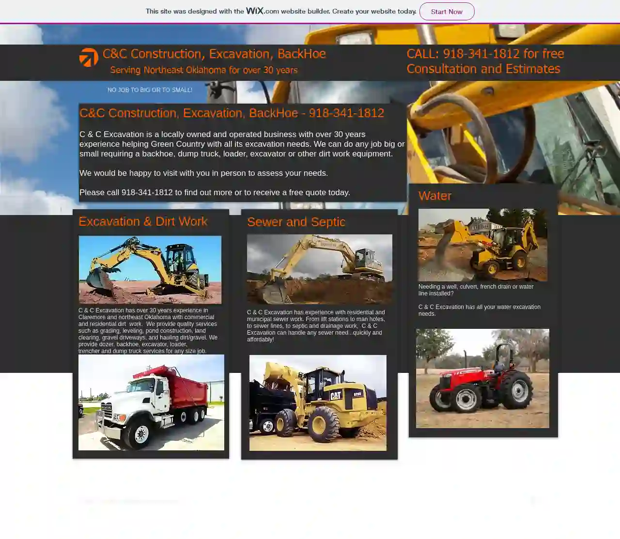 C & C Construction, Excavation, Backhoe