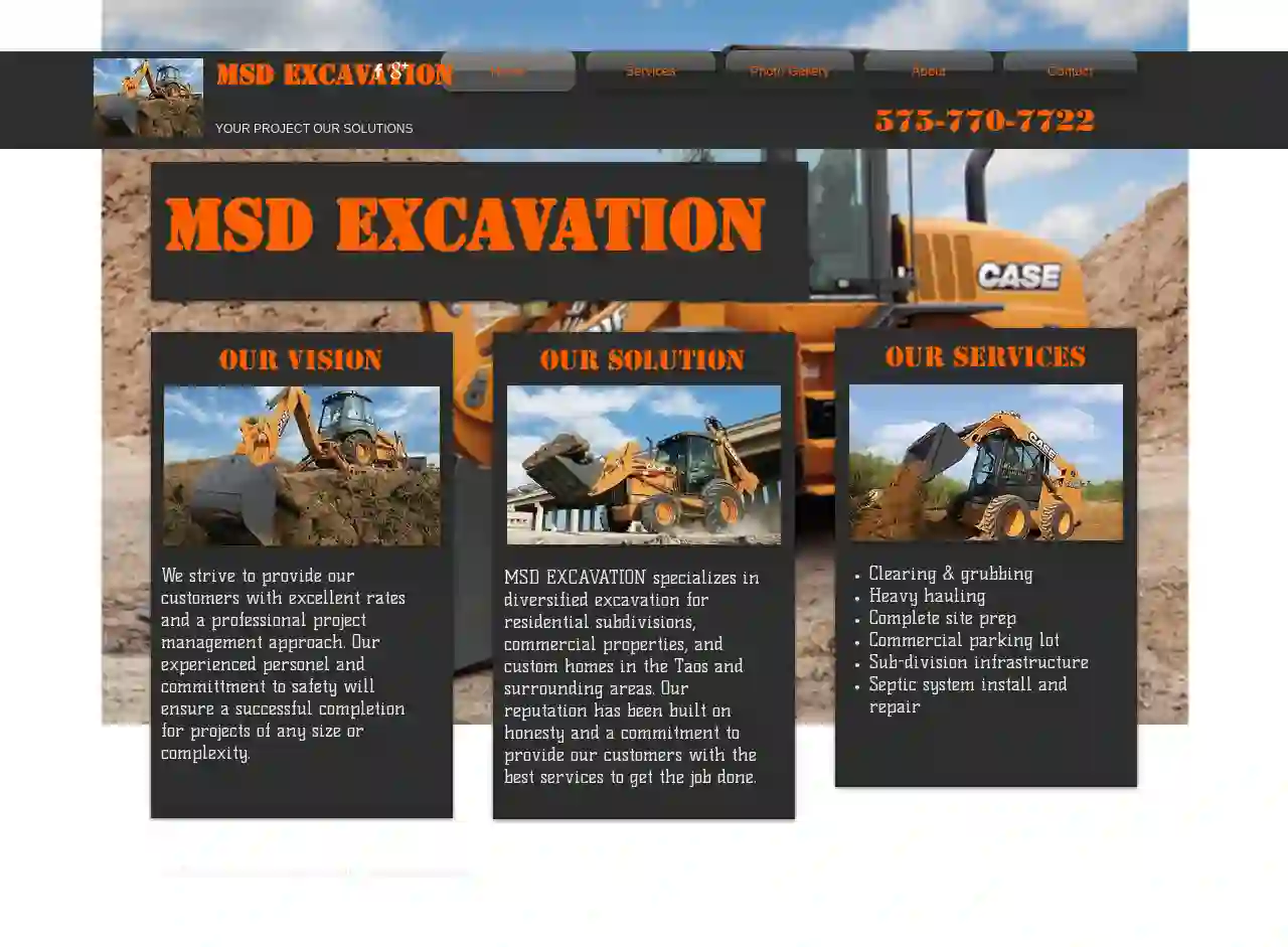 MSD EXCAVATION