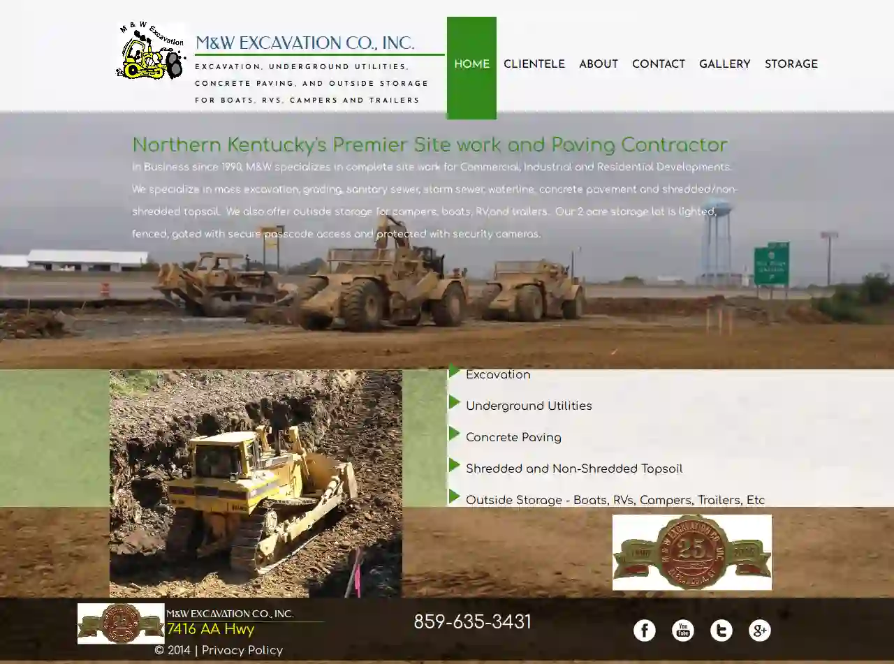 M & W Excavation Co Inc