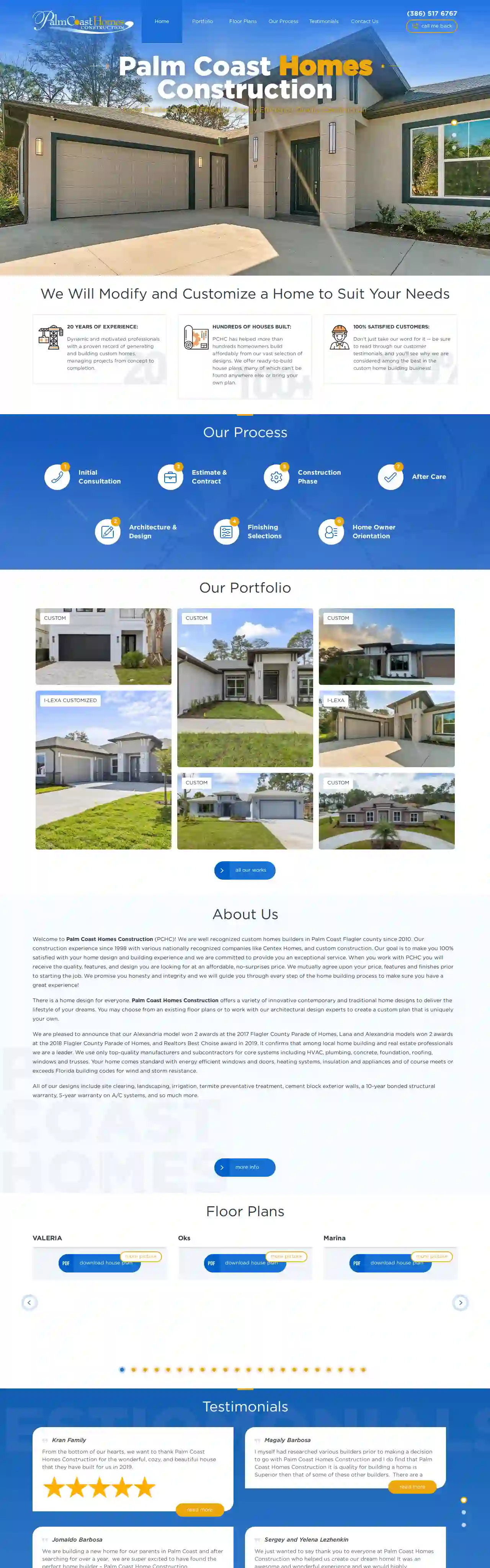 Palm Coast Homes Construction