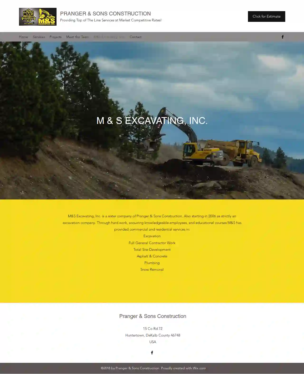 M & S Excavating Inc