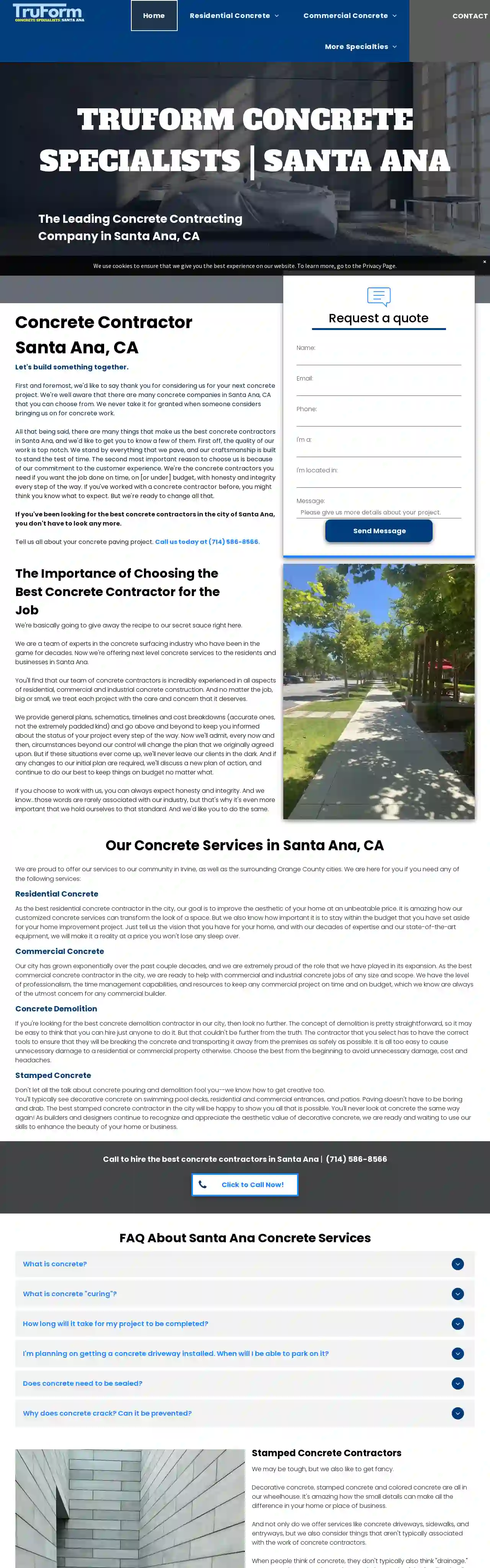 TruForm Concrete Specialists | Santa Ana