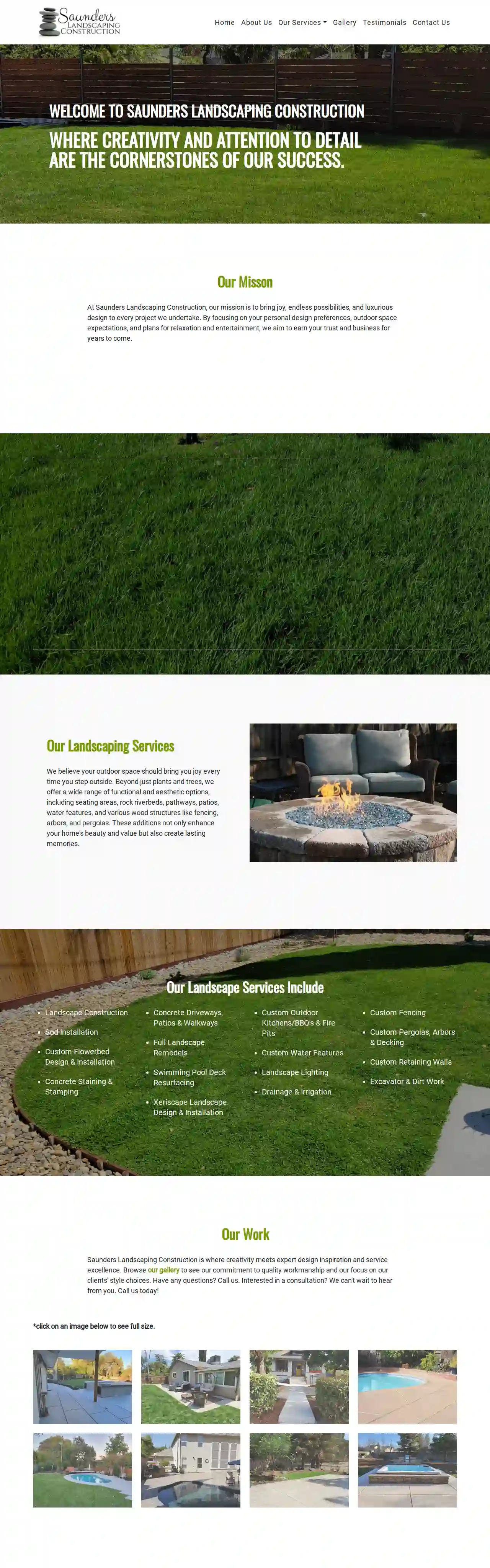 Saunders Landscaping Construction