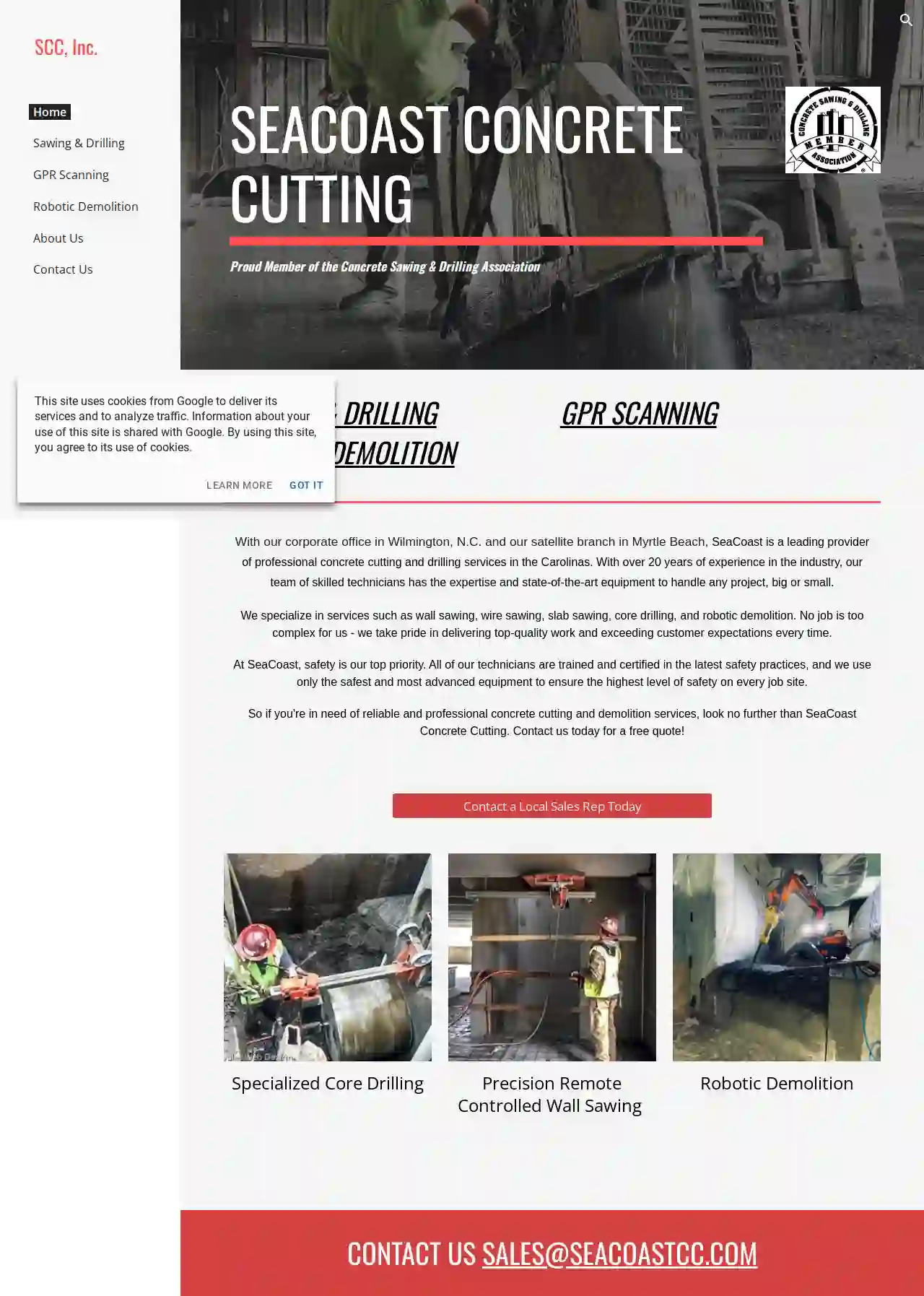 SeaCoast Concrete Cutting Inc