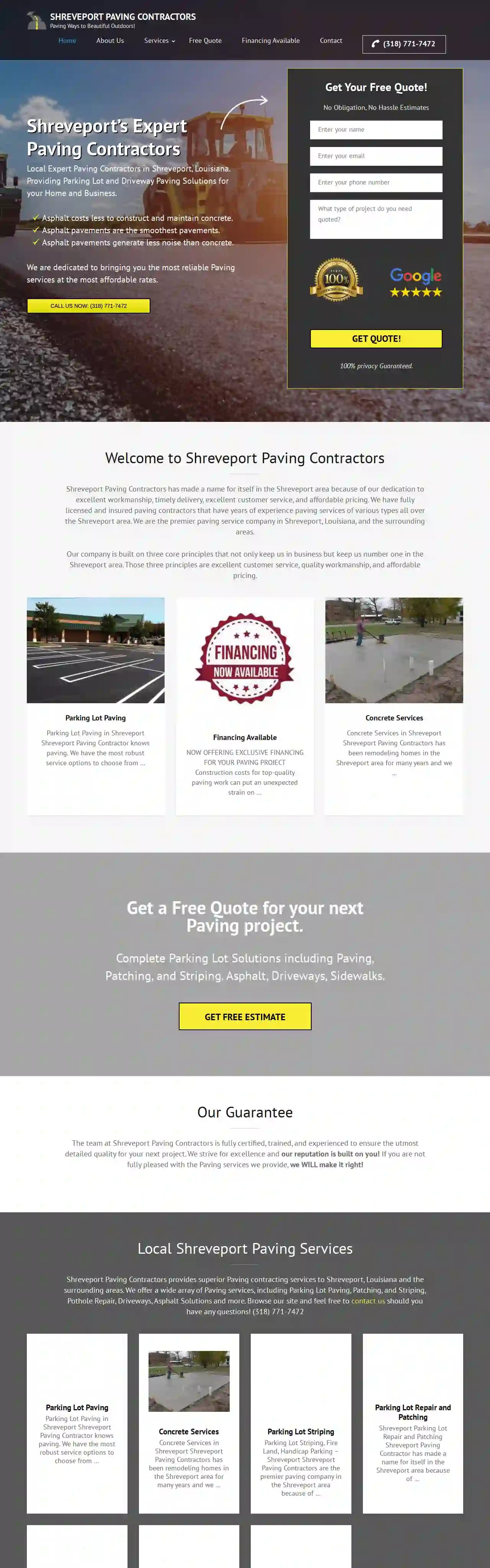 Shreveport Paving Contractors