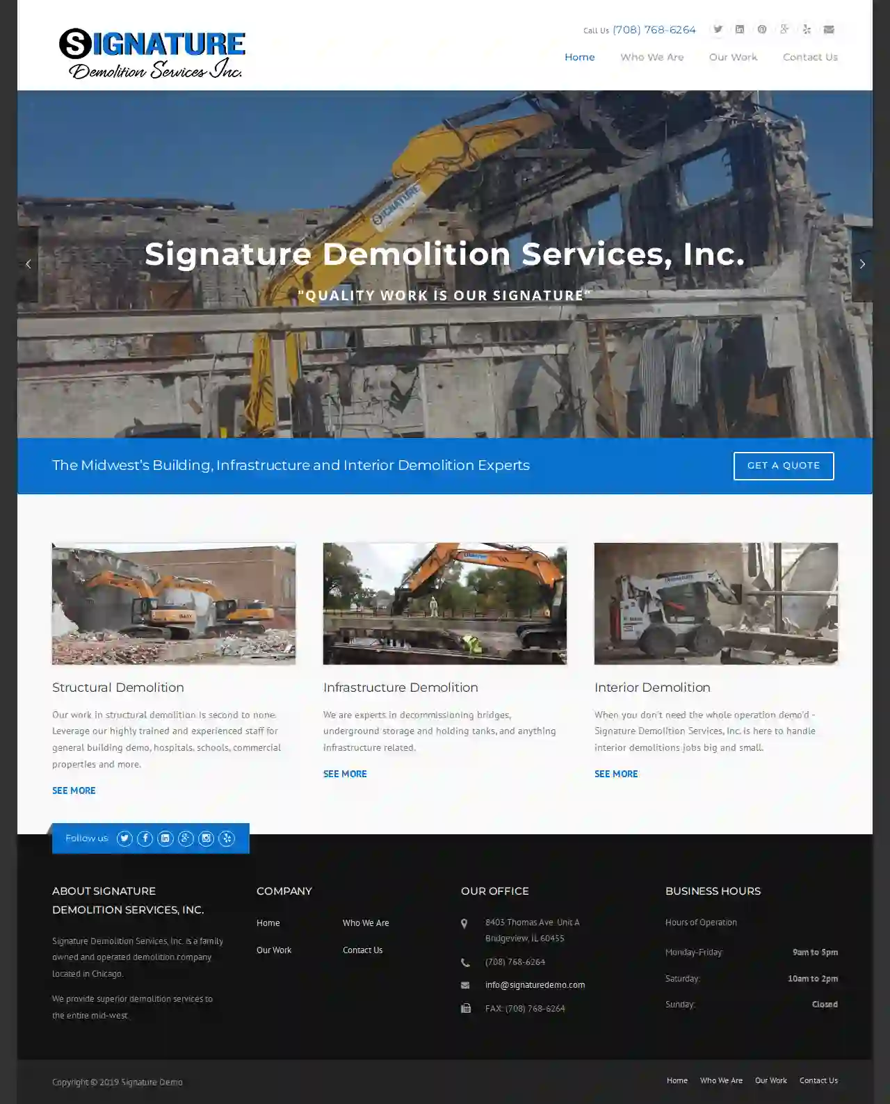 Signature Demolition Services Inc