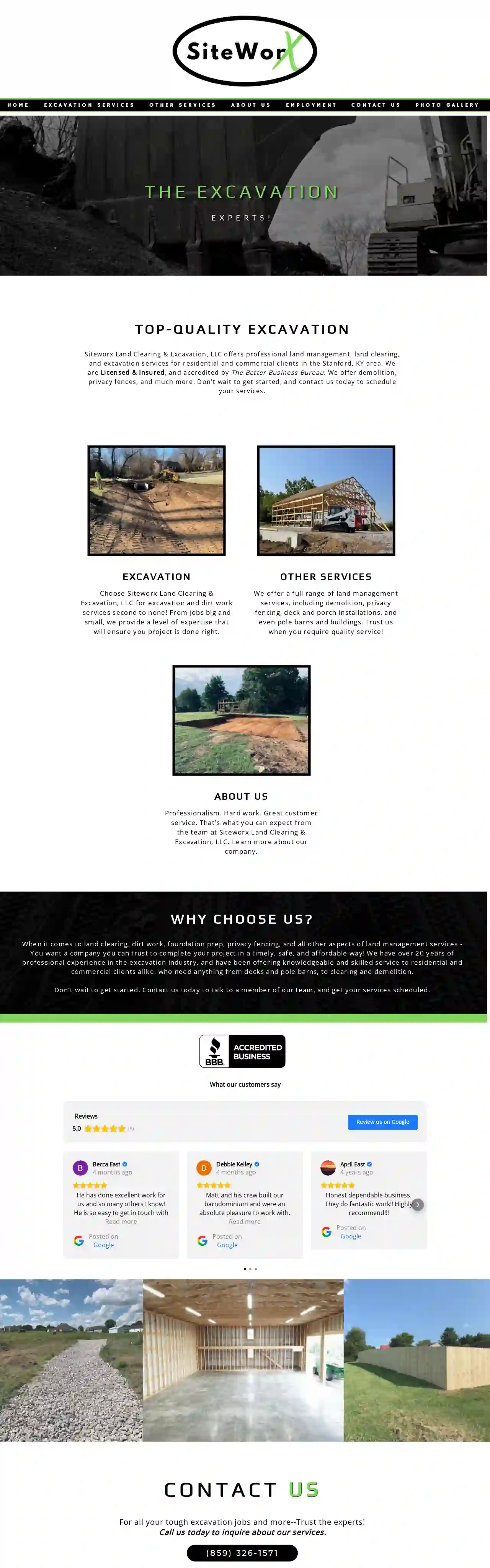 Siteworx Land Clearing & Excavation, LLC