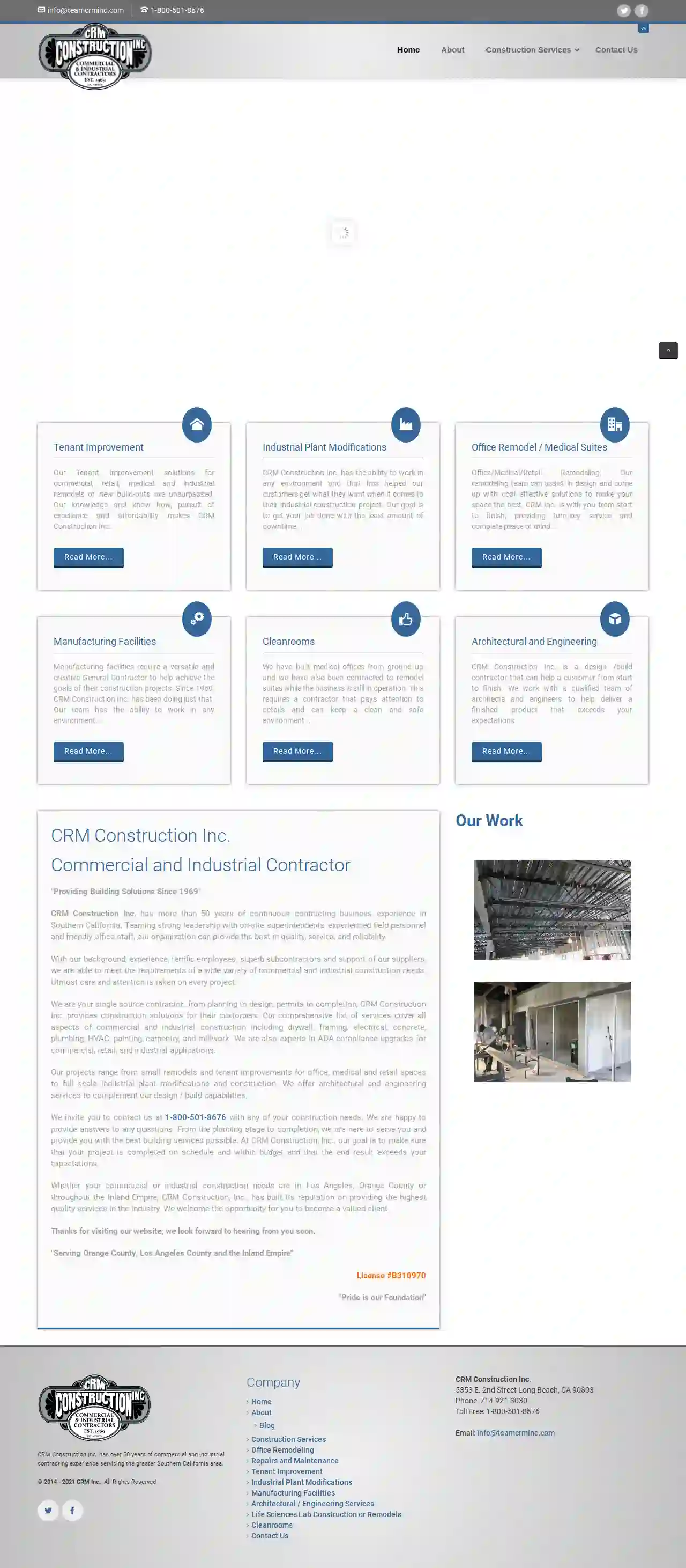 CRM Construction - Commercial - Industrial - Contractor