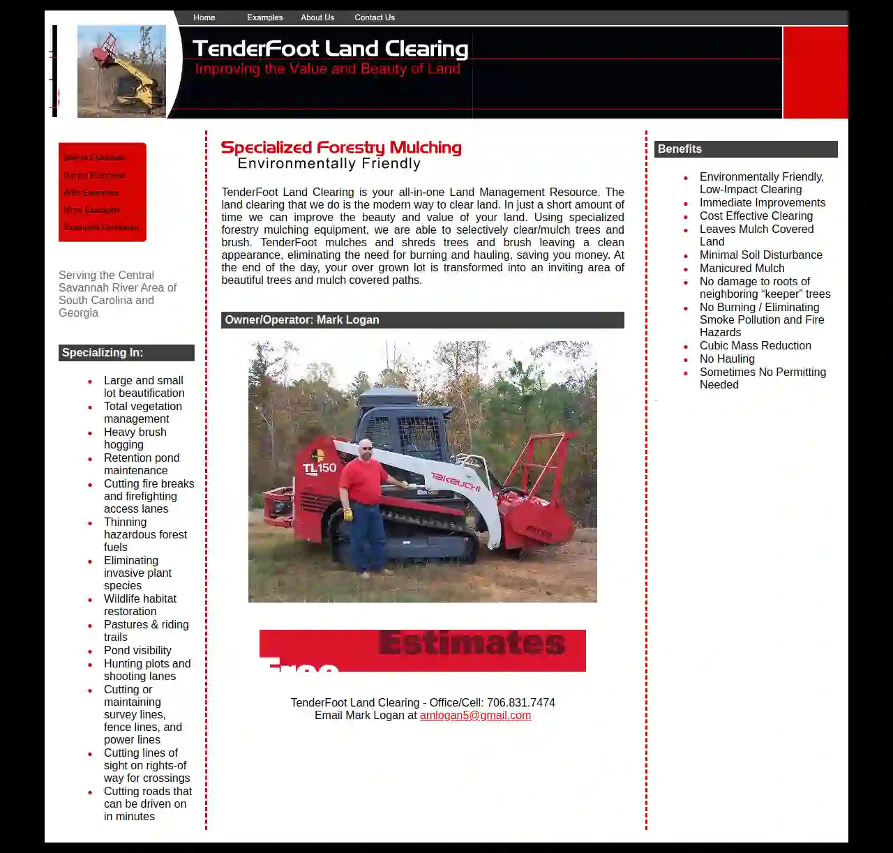 Tenderfoot Land Clearing / Forestry mulching Specialist