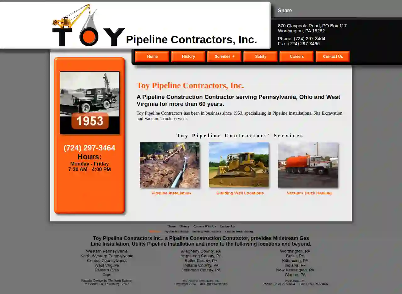 Toy Pipeline Contractors Inc