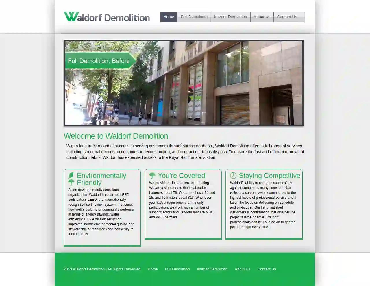 Waldorf Demolition