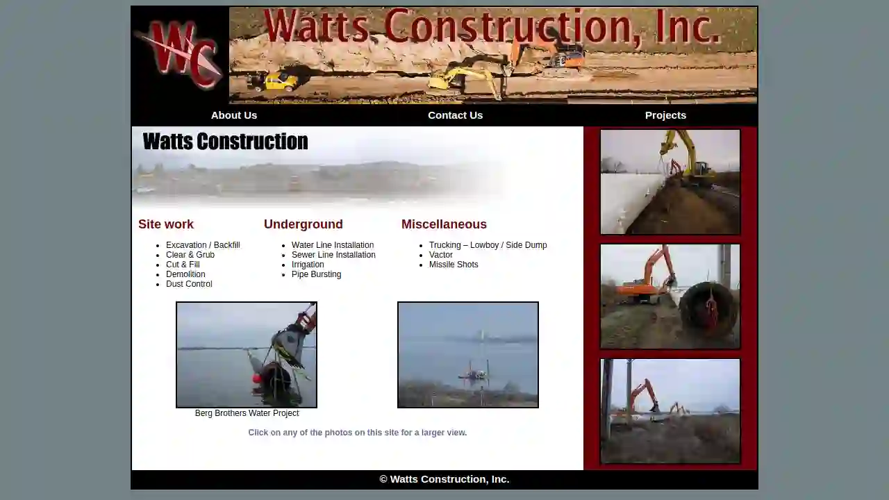 Watts Construction Inc