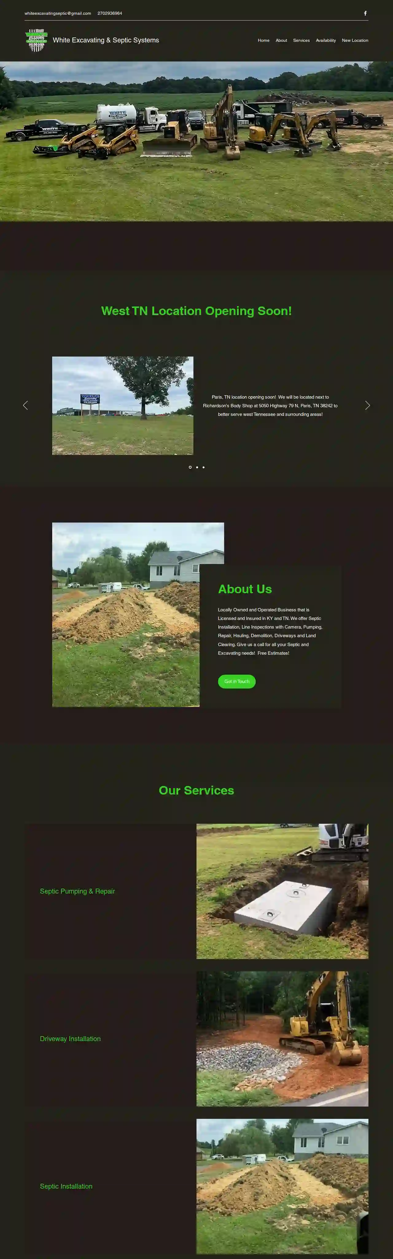 White Excavating & Septic Systems